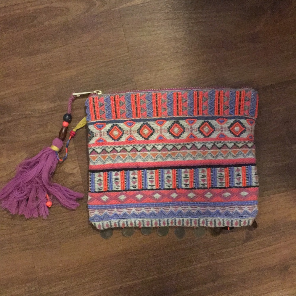 Bohemian colorful clutch